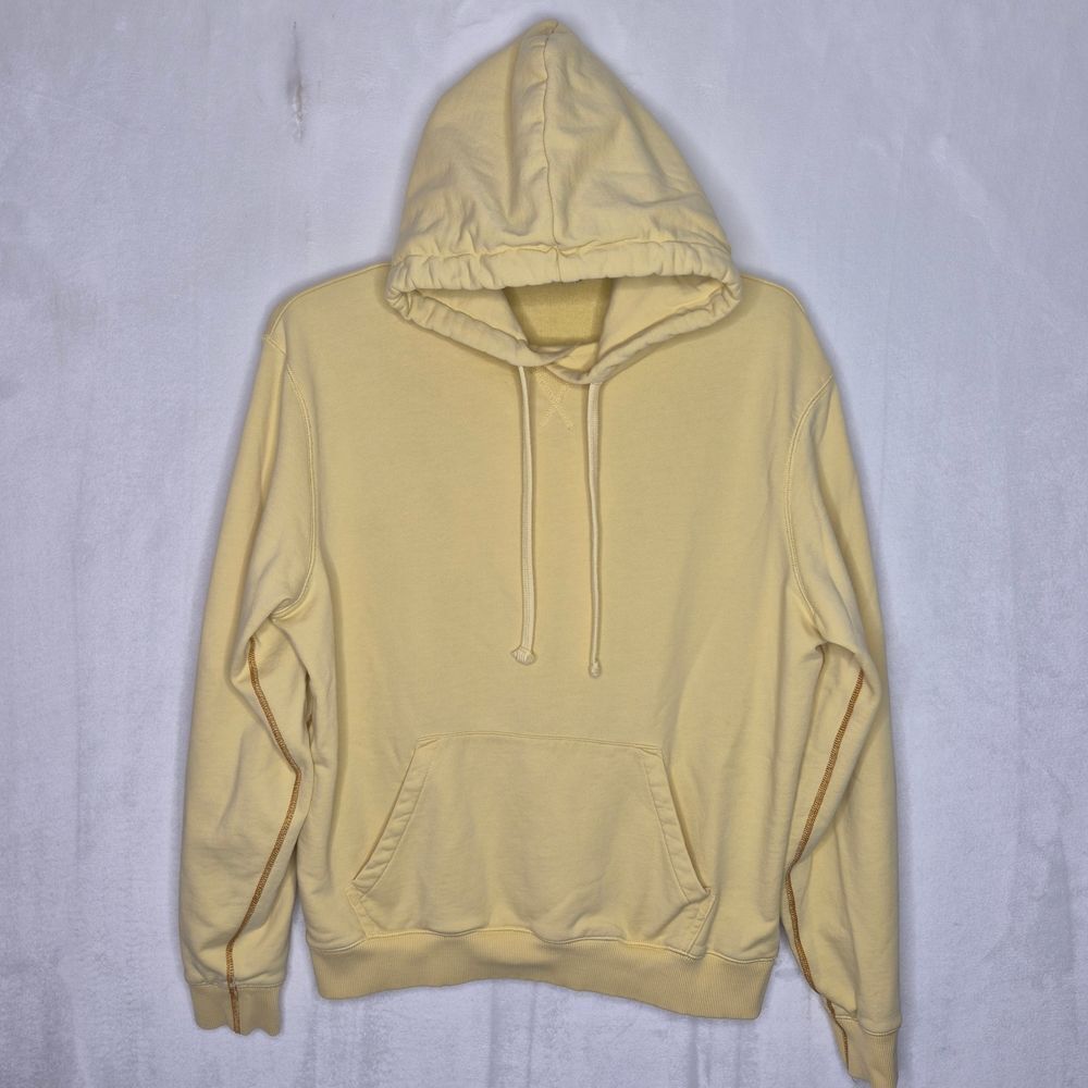 Acne Studios Men’s Marie V Dye Hoodie Yellow Size Small PAW17 100% Cotton